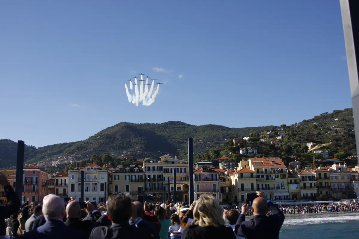 Manifestazione aerea sul mare di Alassio